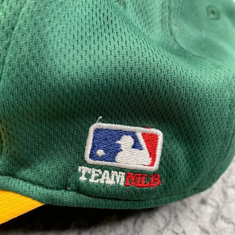 Oakland A's Athletics Baseball Hat Youth Team MLB Strap Back Green Adjustable